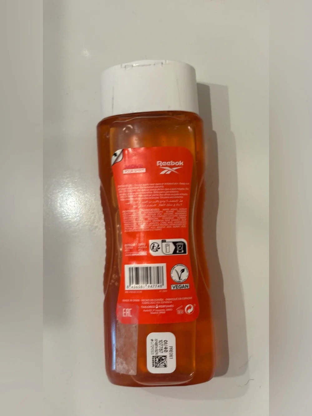 Reebok Shower Gel MOVE YOUR SPIRIT Amber Bottle